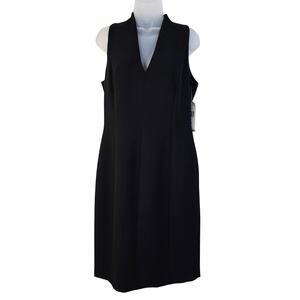 Lauren Ralph Lauren Sheath Dress Women's 12 Black Classic Cocktails Summer NEW